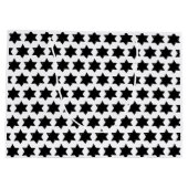 Christmas Star Potato Print Große Geschenktüte (Rückseite)