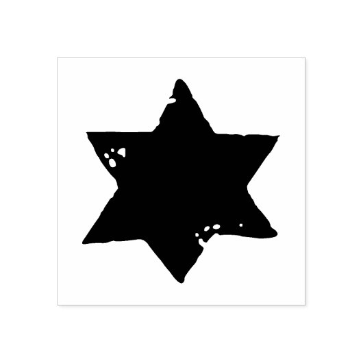 Christmas Star Potato Print Gummistempel (Prägung)