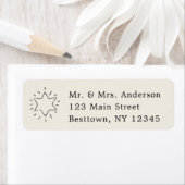 Christmas Star Simple Text  Return Address (Insitu)