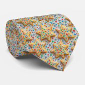 Christmas Star Sugar Cookies With Sprinkles Krawatte (Gerollt)