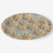 Christmas Star Sugar Cookies With Sprinkles Pappteller (Schrägansicht)