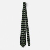 Christmas Starfish Black pattern tie Krawatte (Vorderseite)