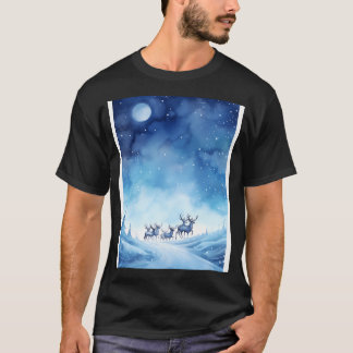 Christmas Starry Sleigh T-Shirt