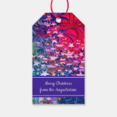 CHRISTMAS STARS | Abstrakter Winter | Lila KUNDE Geschenkanhänger (Vorderseite)