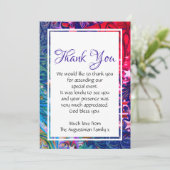 CHRISTMAS STARS | Abstrakter Winter | PARTY Dankeskarte (Stehend Vorderseite)