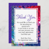 CHRISTMAS STARS | Abstrakter Winter | PARTY Dankeskarte (Vorne/Hinten)