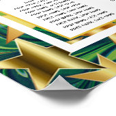 CHRISTMAS STARS Custom Party 160 Sitzplan Poster (Ecke)