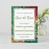 CHRISTMAS STARS Custom Scripture Festivals Hochzei Save The Date (Stehend Vorderseite)