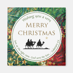 CHRISTMAS STARS Drei Weisen Festivals Schrift Magnet