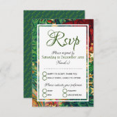 CHRISTMAS STARS Personalisierte Feier RSVP Karte (Vorne/Hinten)