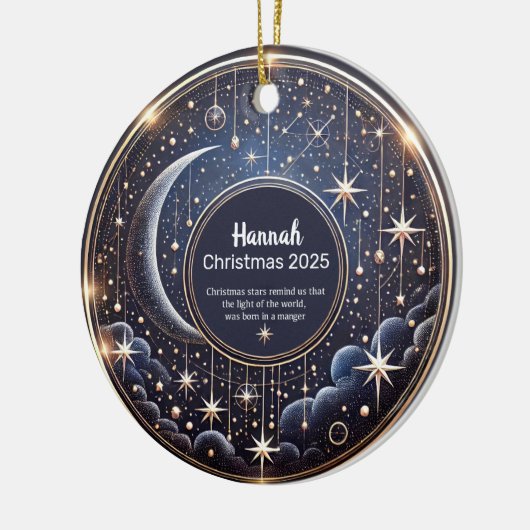 Christmas Stars Personalized  Ornament  (Links)