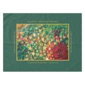 CHRISTMAS STARS Red Green Gold Personalisiert Tischdecke (Vorderseite (Horizontal))