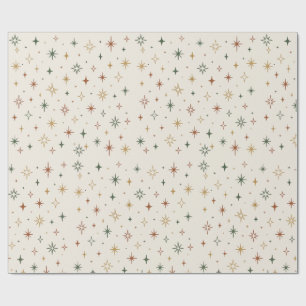 Christmas Stars & Sparkles Pattern Geschenkpapier
