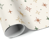 Christmas Stars & Sparkles Pattern Geschenkpapier (Rolleneckpunkt)