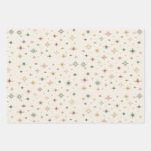 Christmas Stars & Sparkles Pattern Geschenkpapier Set (Vorderseite)