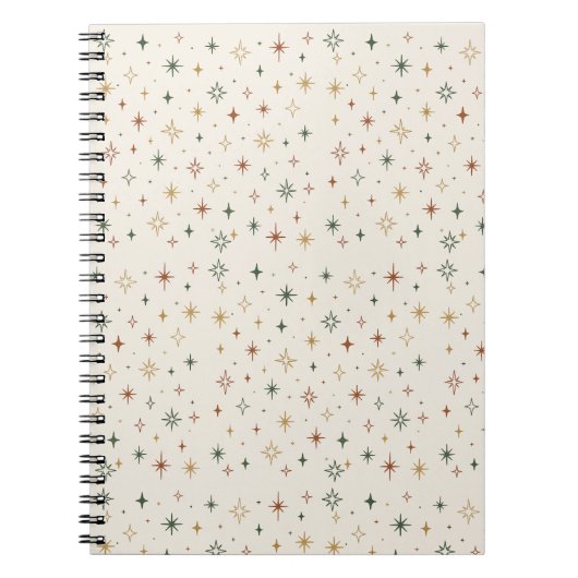 Christmas Stars & Sparkles Pattern			 Notizblock (Vorderseite)