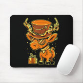 Christmas Steampunk Fancy Dress Reindeer Mousepad (Mit Mouse)