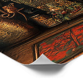 Christmas Steampunk Feuerplatz Poster (Ecke)