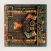 Christmas Steampunk Feuerplatz Puzzle (Horizontal)