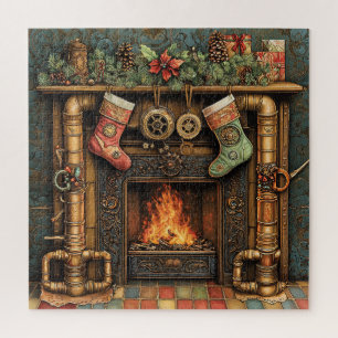 Christmas Steampunk Feuerplatz Puzzle