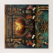 Christmas Steampunk Feuerplatz Puzzle (Horizontal)