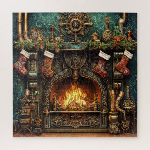 Christmas Steampunk Feuerplatz Puzzle