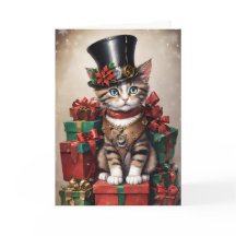 Christmas Steampunk Tabby Kitten