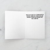 Christmas Steampunk Tabby Kitten Karte (Innenseite)