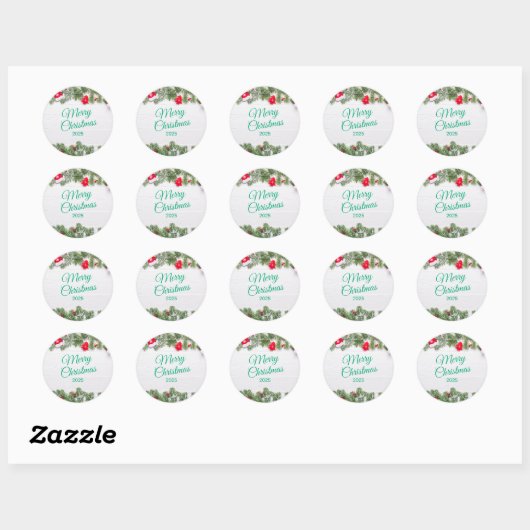 Christmas Sticker – Festive Holiday Decal (Blatt)