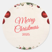 Christmas Sticker – Festive Holiday Decal (Vorderseite)