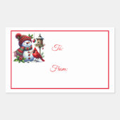 Christmas Sticker Gift Tags (Vorderseite)