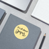 Christmas Sticker, It Is All About Jesus #4 Runder Aufkleber