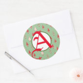 CHRISTMAS STICKER MIT KUNSTSTOM (Umschlag)