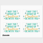 Christmas Sticker - Retro Holiday Lettering (Blatt)