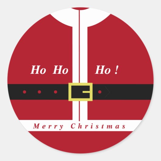Christmas Sticker Santa Claus - Fun (Vorderseite)