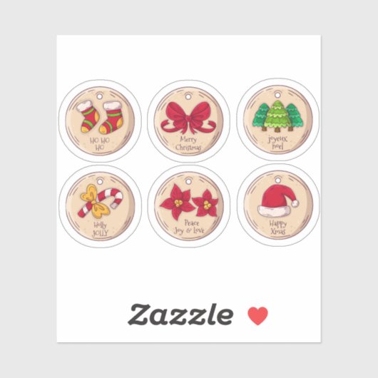 Christmas sticker set (Blatt)