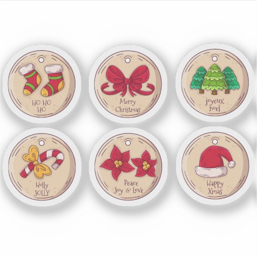 Christmas sticker set (Vorderseite)