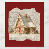 Christmas sticker weinetikett (Einzelnes Label)