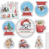 Christmas Stickers Snowglobe Aufkleber (Vorderseite)