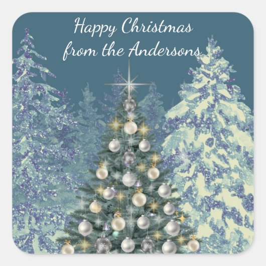 Christmas Stickers - Winter Wonderland Chic Design (Vorderseite)
