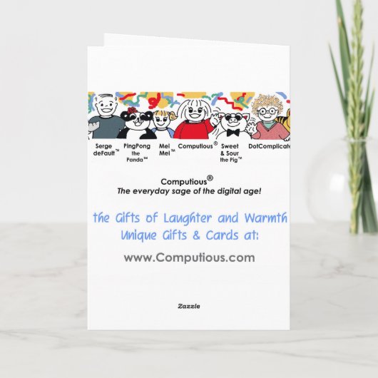 Christmas Stocking Feiertagskarte (Rückseite)