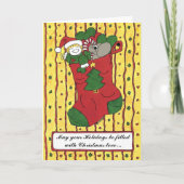 Christmas Stocking Feiertagskarte (Vorderseite)