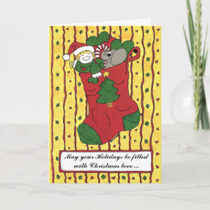 Christmas Stocking Feiertagskarte