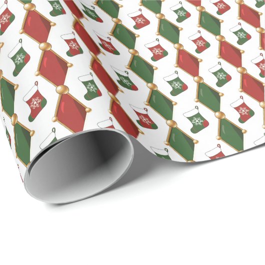 Christmas Stocking  Geschenkpapier (Rolleneckpunkt)