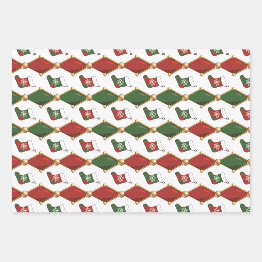 Christmas Stocking Geschenkpapier Set (Vorderseite)