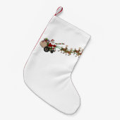 Christmas Stocking - Wheelchair Santa Kleiner Weihnachtsstrumpf (Vorderansicht (hängend))