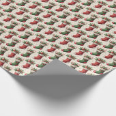 Christmas Stocking Wrapping Paper Geschenkpapier (Ecke)