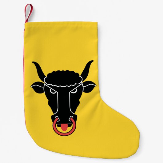 Christmas Stockings with Flag of Uri, Switzerland Kleiner Weihnachtsstrumpf (Vorderseite)
