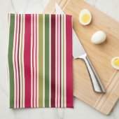 Christmas Striped– Holiday Cooking & Baking Gift Geschirrtuch (Viertel Falte)