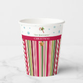Christmas Striped– Holiday Cooking & Baking Gift Pappbecher (Rückseite)